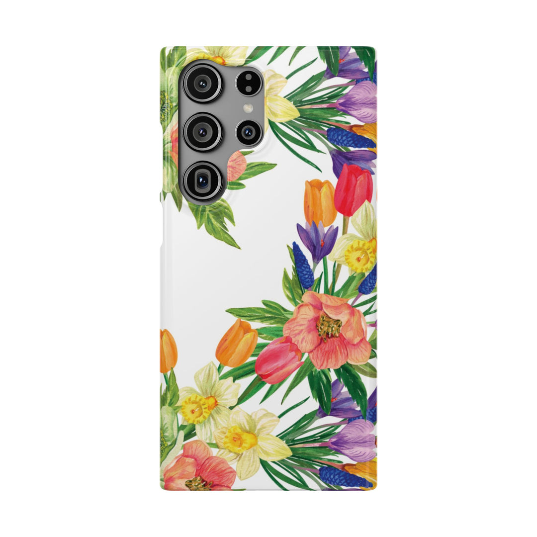Sleek Snap Spring Summer Flowers Cute Phone Case for iPhone 16 15 14 13 12 11 X Xs Max Xr Pro Plus Samsung Galaxy S24 S23 S22 S21 S20 Ultra