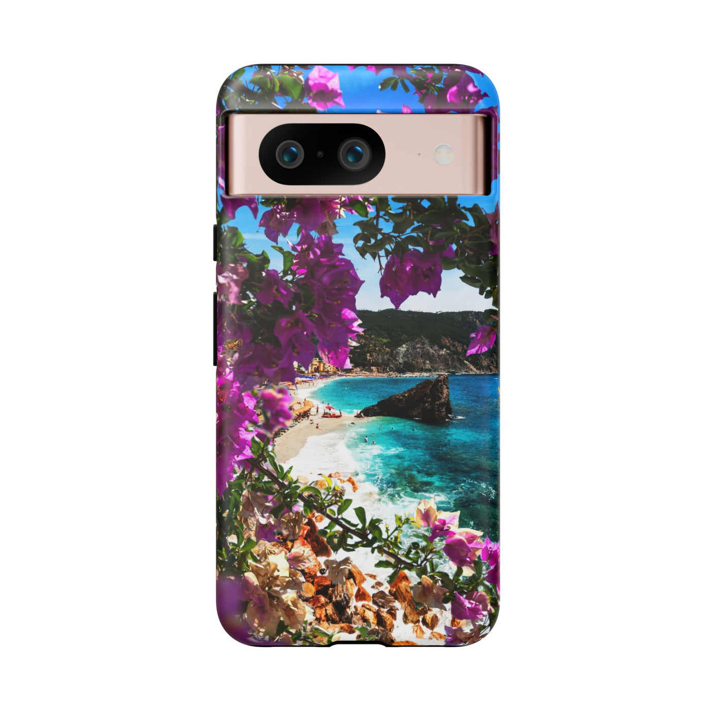 Impact Resistant, Bougainvillea Seaview, Cute Phone Cases for Samsung S24, S23, S22, S21, IPhone 15 pro Iphone 14 pro Iphone 13 IPhone 12 Iphone 11