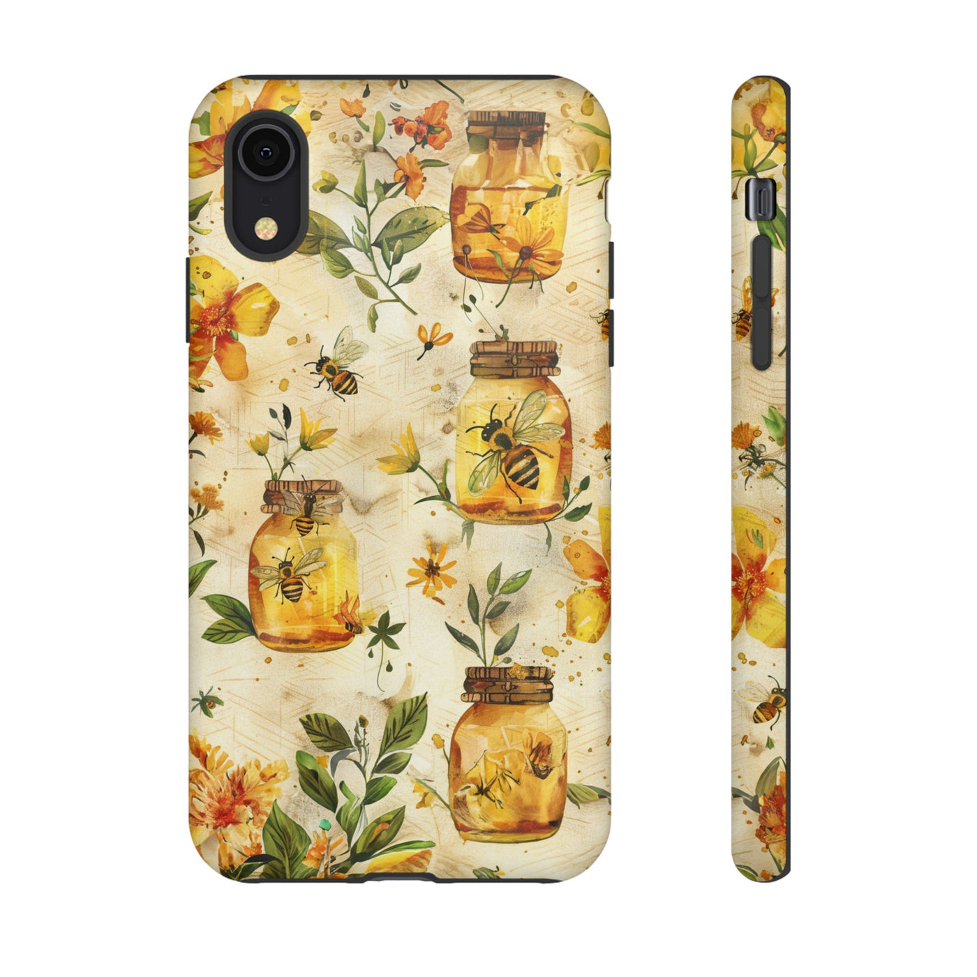 Impact Resistant, Honey Bees, Cute Phone Cases for Samsung S24, S23, S22, S21, IPhone 15 pro Iphone 14 pro Iphone 13 IPhone 12 Iphone 11