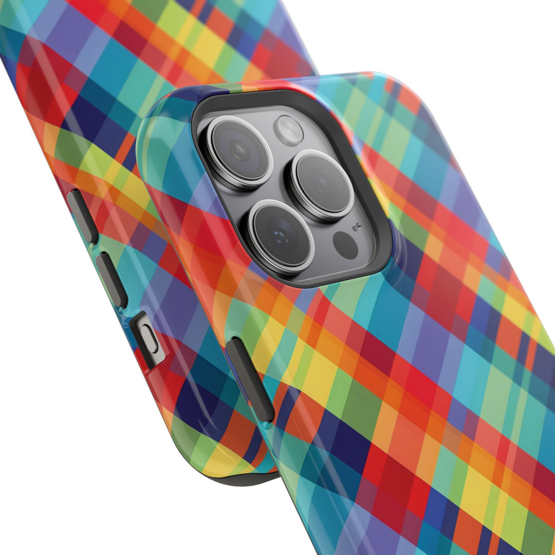 Checkered Plaid Magsafe Gift for Her Cute Phone Case for Iphone, | iPhone 16 | iPhone 15 Pro Max, Iphone 14 Pro Max, 13 12 11 10 9 8 7 - Studio40ParkLane
