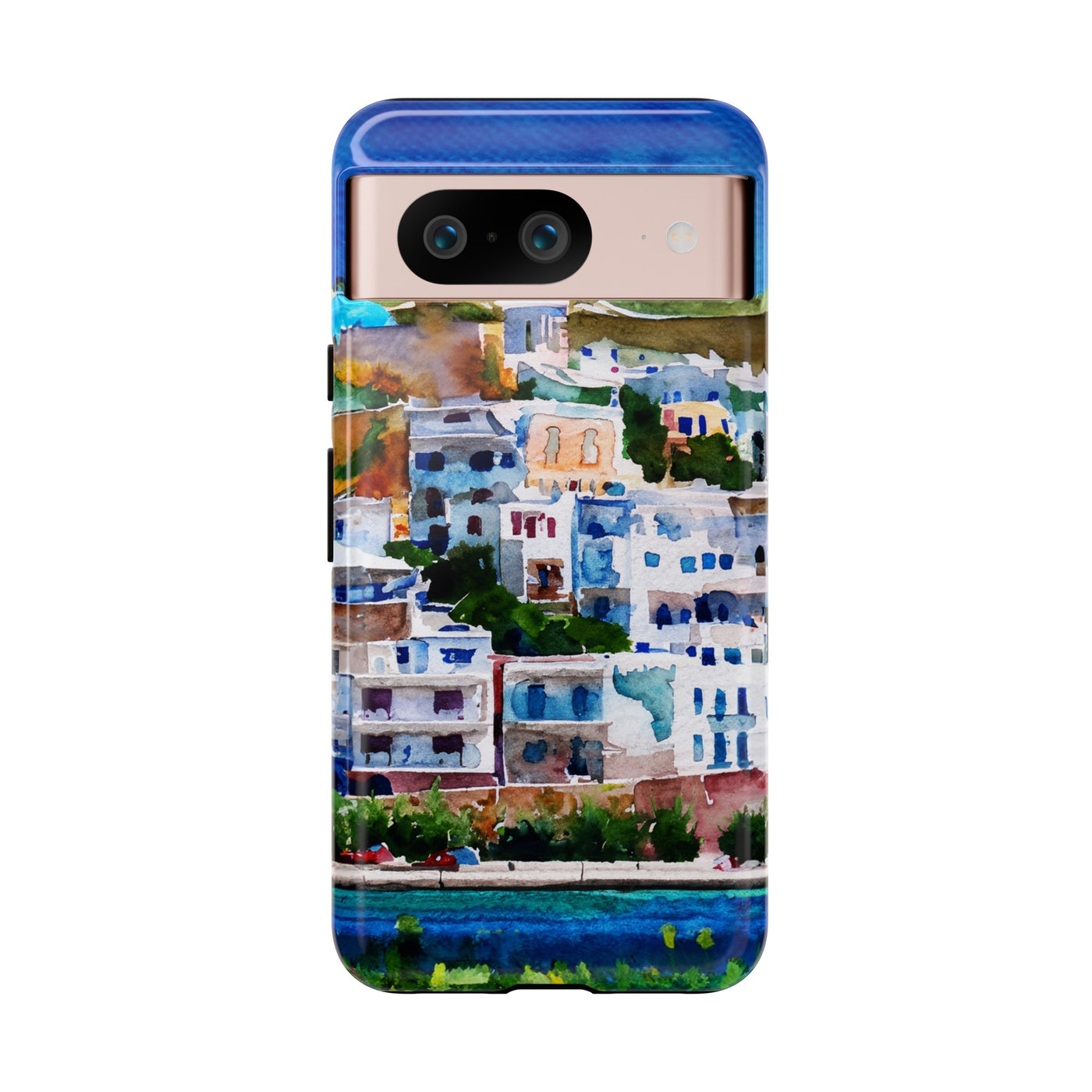 Impact Resistant, Greece House, Cute Phone Cases for Samsung S24, S23, S22, S21, IPhone 15 pro Iphone 14 pro Iphone 13 IPhone 12 Iphone 11