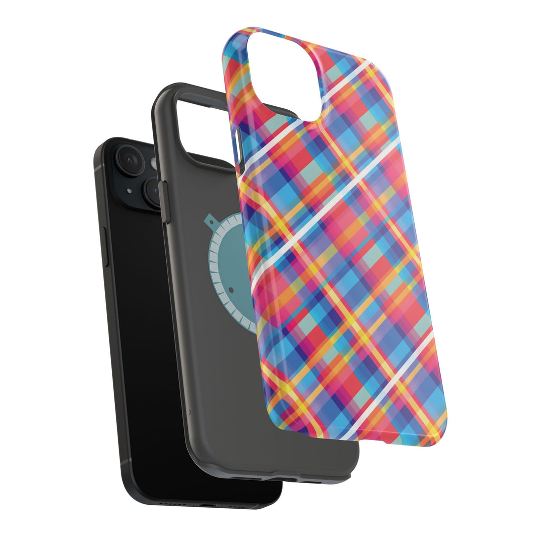 Checkered Plaid Magsafe Gift for Her Cute Phone Case for Iphone, | iPhone 16 | iPhone 15 Pro Max, Iphone 14 Pro Max, 13 12 11 10 9 8 7 - Studio40ParkLane
