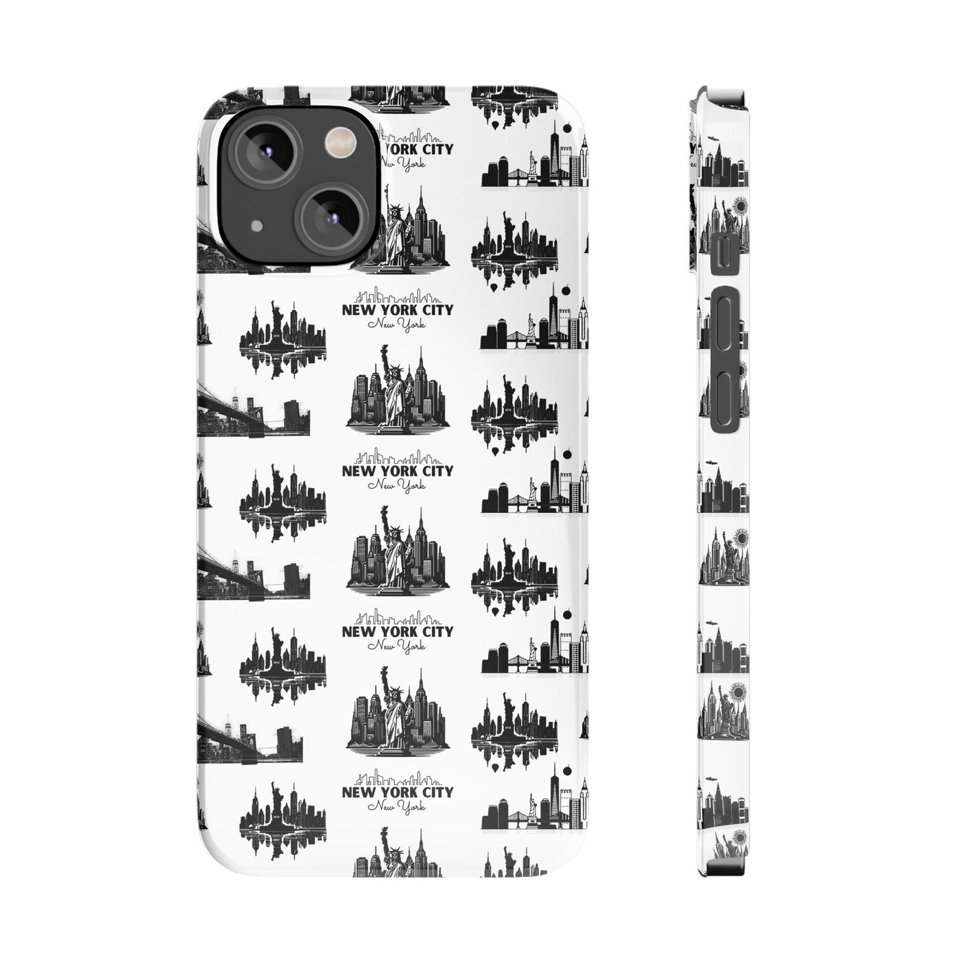 Slim New York Skyline Collage Coquette Gift for Her Cute Phone Cases for Iphone 16 Pro Max | iPhone 15 Case | iPhone 15 Pro Max Case, Iphone 14, Iphone 14 Pro Max, Iphone 13 12 11 8 7