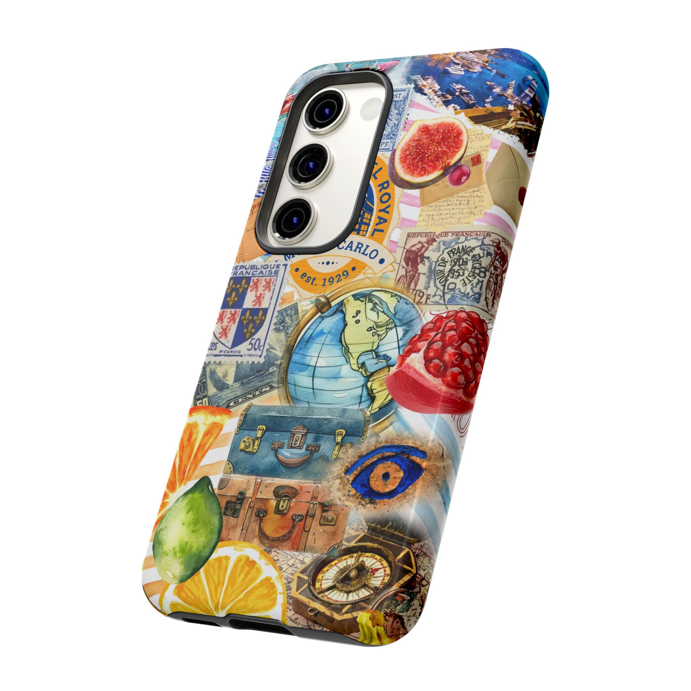 Cute European Summer Collage Phone Case, for IPhone 16 Case | Iphone 15, Iphone 14, IPhone 13 Case, 11 8 7, Samsung Galaxy S24, S23, S22, S21 Extra Protective