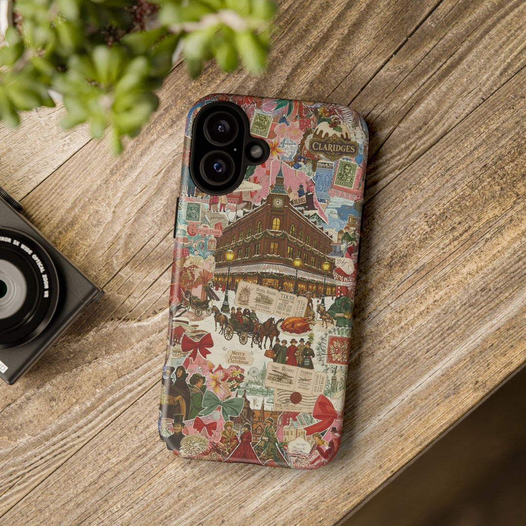 Aesthetic Tough London Coquette Collage Premium Phone Case - For iPhone 17 Pro Max iPhone 16 Pro iPhone 15 Iphone 14 Plus 13 Pro 12 11 10 XR - Studio40ParkLane