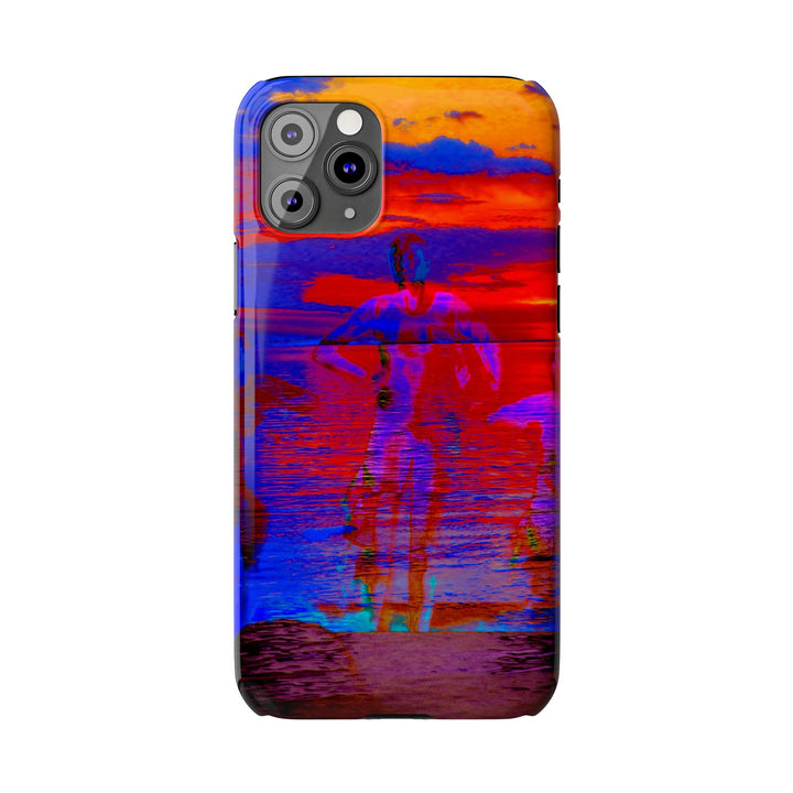 Slim Cute Phone Cases for Iphone | iPhone 15 Case | iPhone 15 Pro Max, Iphone 14 Case, Iphone 14 Pro Max, Iphone 13, Red Blue Sunset - Studio40ParkLane