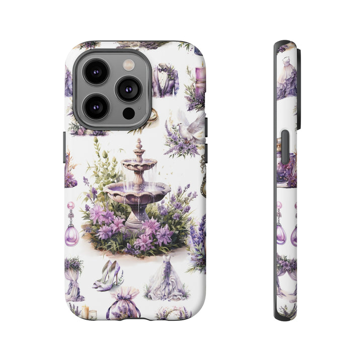 Impact Resistant, Lavender Wedding, Cute Phone Cases for Samsung S24, S23, S22, S21, IPhone 15 pro Iphone 14 pro Iphone 13 IPhone 12 Iphone 11 - Studio40ParkLane
