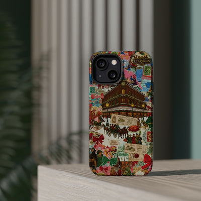 Aesthetic Tough Magsafe London Coquette Collage Phone Case - For iPhone 17 Pro Max iPhone 16 Pro iPhone 15 Iphone 14 Plus 13 Pro 12 11 10 - Studio40ParkLane