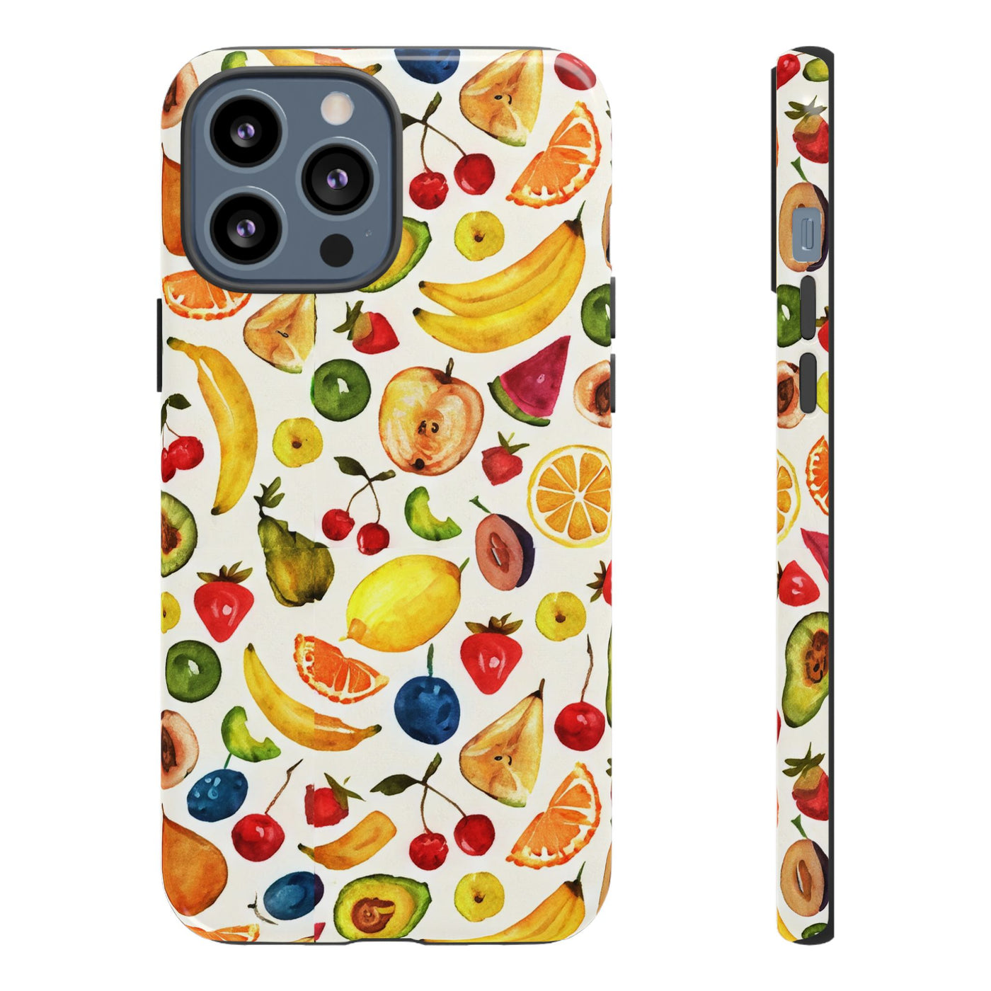 Impact Resistant, Mixed Fruits, Cute Phone Cases for Samsung S24, S23, S22, S21, IPhone 15 pro Iphone 14 pro Iphone 13 IPhone 12 Iphone 11