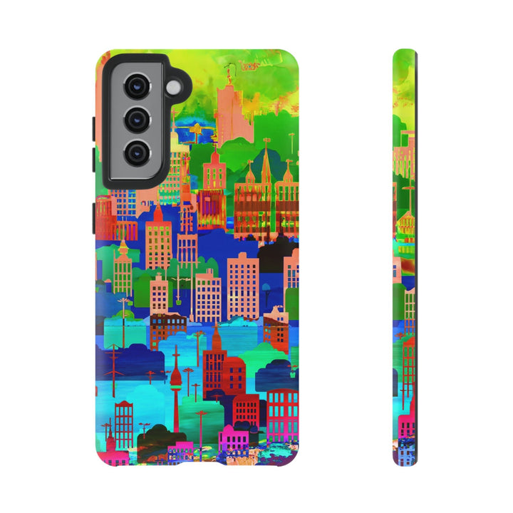 Cute Samsung Case | Cool Iphone Case | Summer City Skyline, Samsung S24, S23, S22, S21, IPhone 15 Case | Iphone 14 Case, Iphone 13 Case - Studio40ParkLane