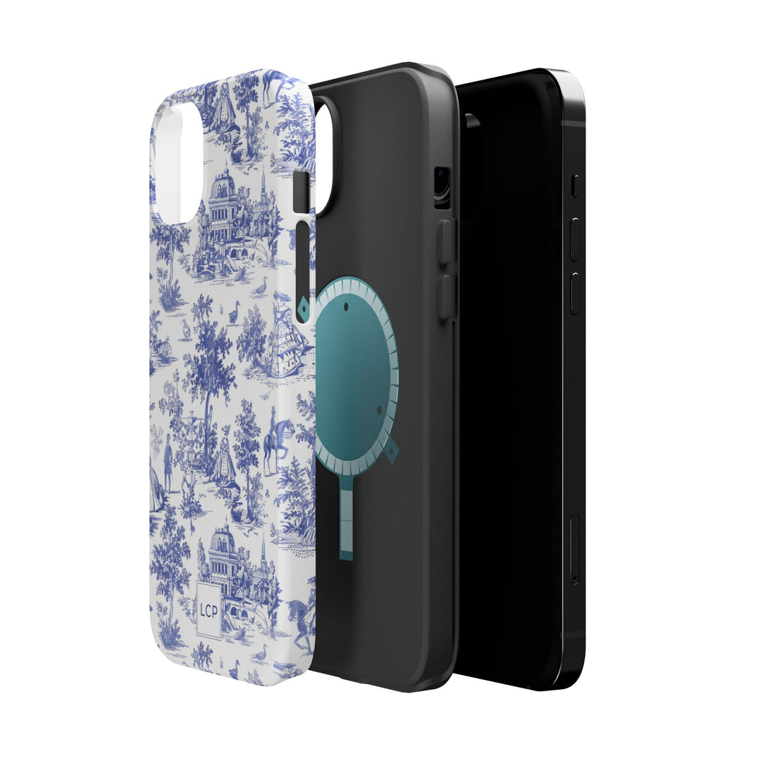 Custom Personalized French Toile Magsafe Phone Case for Iphone 18 - iPhone 17 Pro Max Air Plus 15 14 13 12 11, Samsung Galaxy Phone Cases - Studio40ParkLane