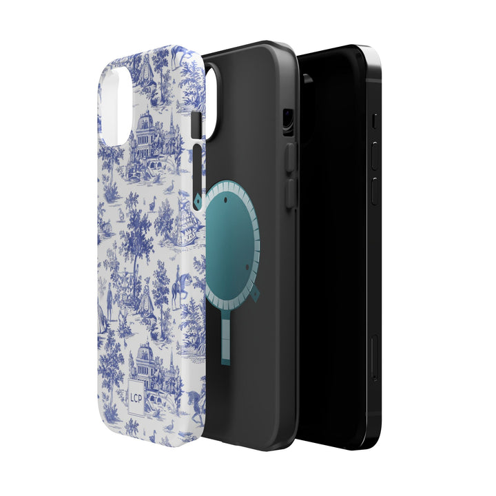 Custom Personalized French Toile Magsafe Phone Case for Iphone 18 - iPhone 17 Pro Max Air Plus 15 14 13 12 11, Samsung Galaxy Phone Cases - Studio40ParkLane
