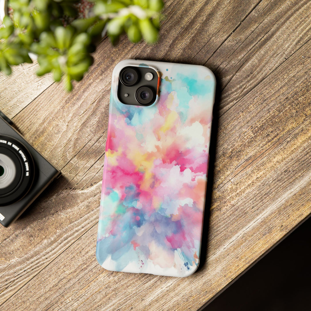 Slim Paint Splash Pink Gift for Her Cute Phone Cases for Iphone 16 Pro Max | iPhone 15 Case | iPhone 15 Pro Max Case, Iphone 14, Iphone 14 Pro Max, Iphone 13 12 11 8 7 - Studio40ParkLane