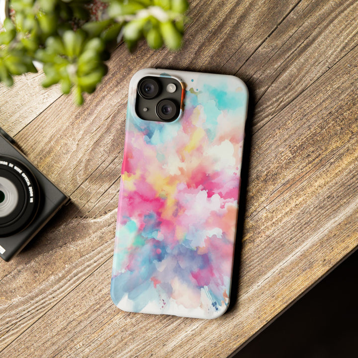 Slim Paint Splash Pink Gift for Her Cute Phone Cases for Iphone 16 Pro Max | iPhone 15 Case | iPhone 15 Pro Max Case, Iphone 14, Iphone 14 Pro Max, Iphone 13 12 11 8 7 - Studio40ParkLane