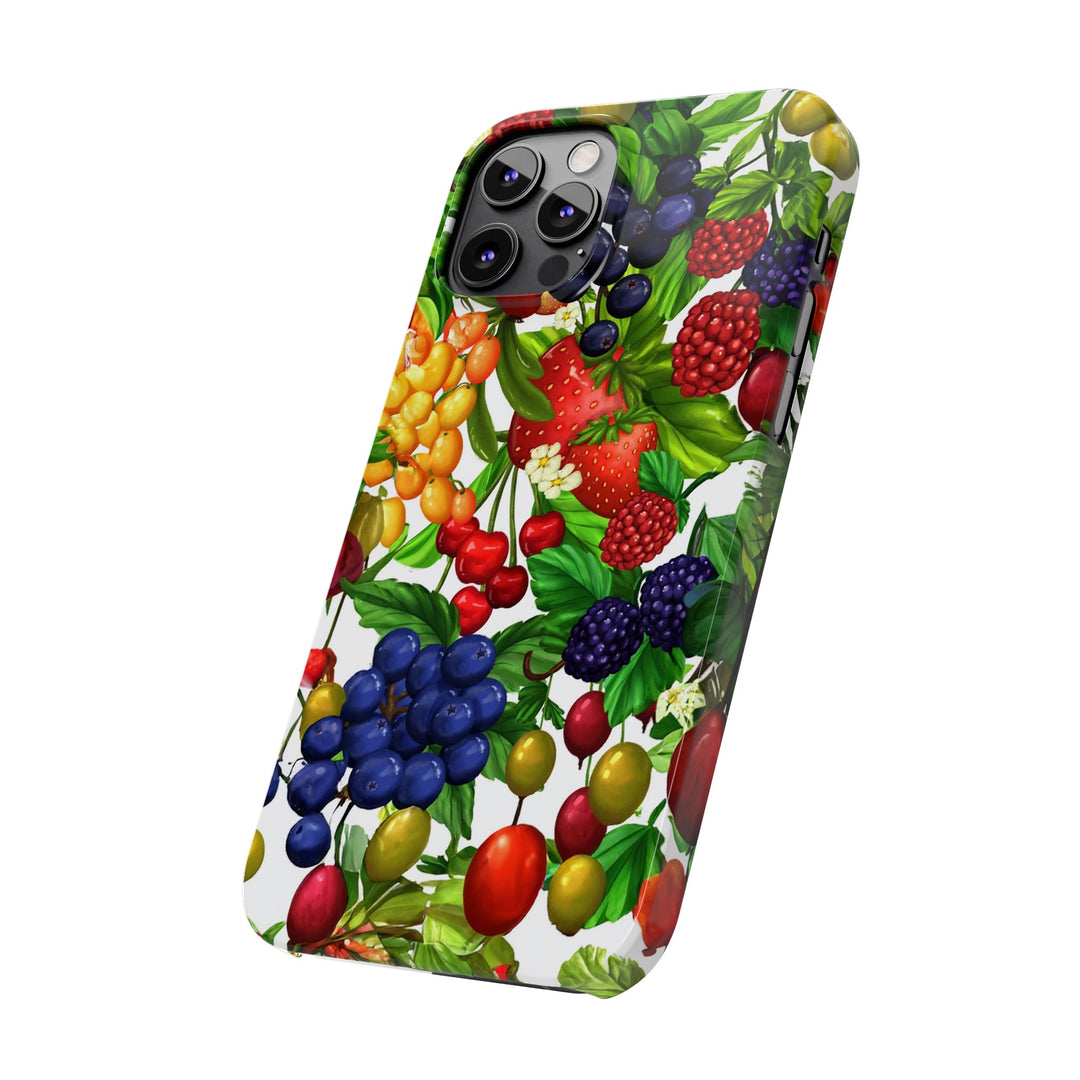 Slim Cute Phone Cases for Iphone - | iPhone 15 Case | iPhone 15 Pro Max Case, Iphone 14 Case, Iphone 14 Pro Max, Iphone 13, Summer Mixed Fruit - Studio40ParkLane