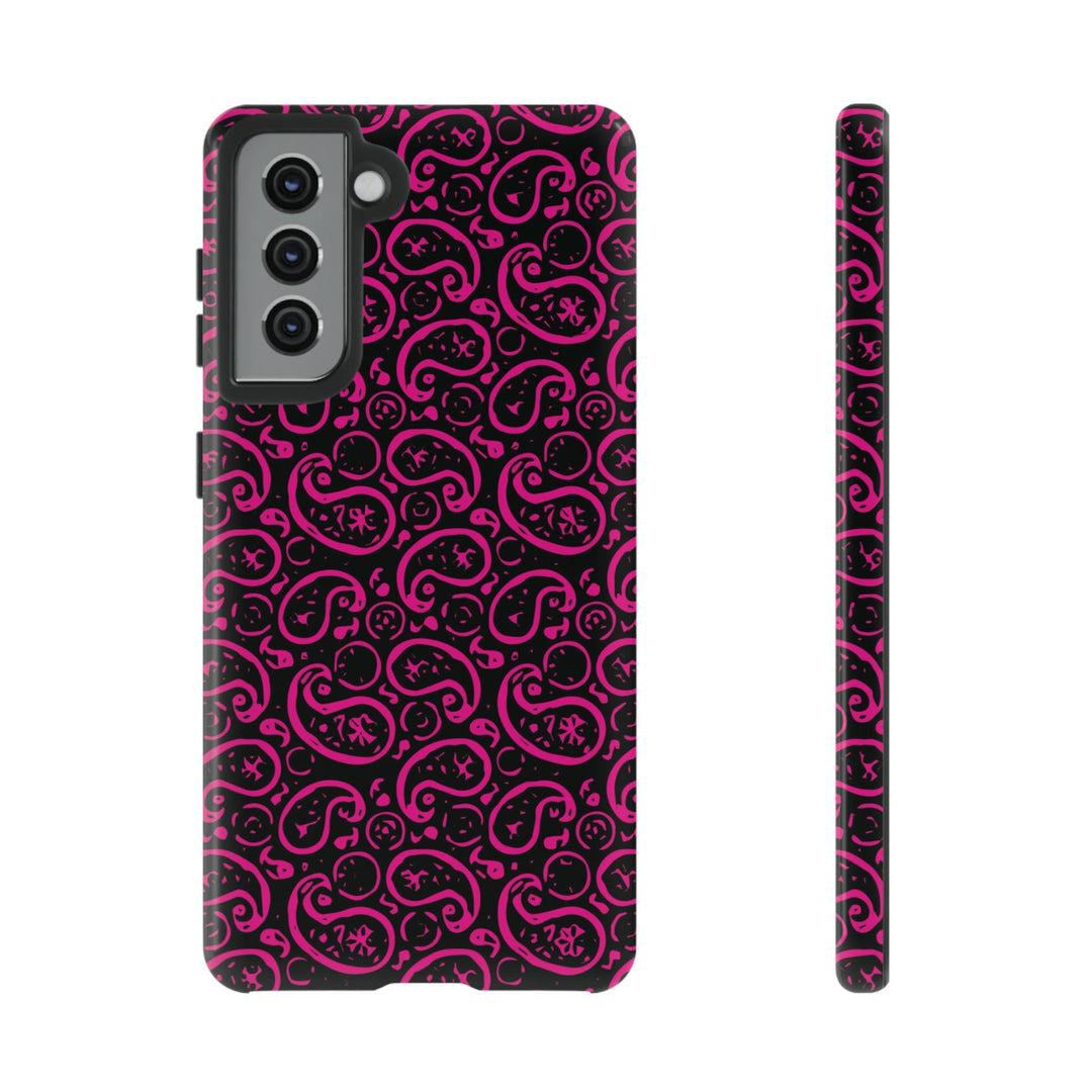 Samsung Galaxy Phone Case | Galaxy S23, S22, S21, S20 | Luxury Case Double Layered | Impact Resistant | Fashionable - Paisley 3 - Studio40ParkLane