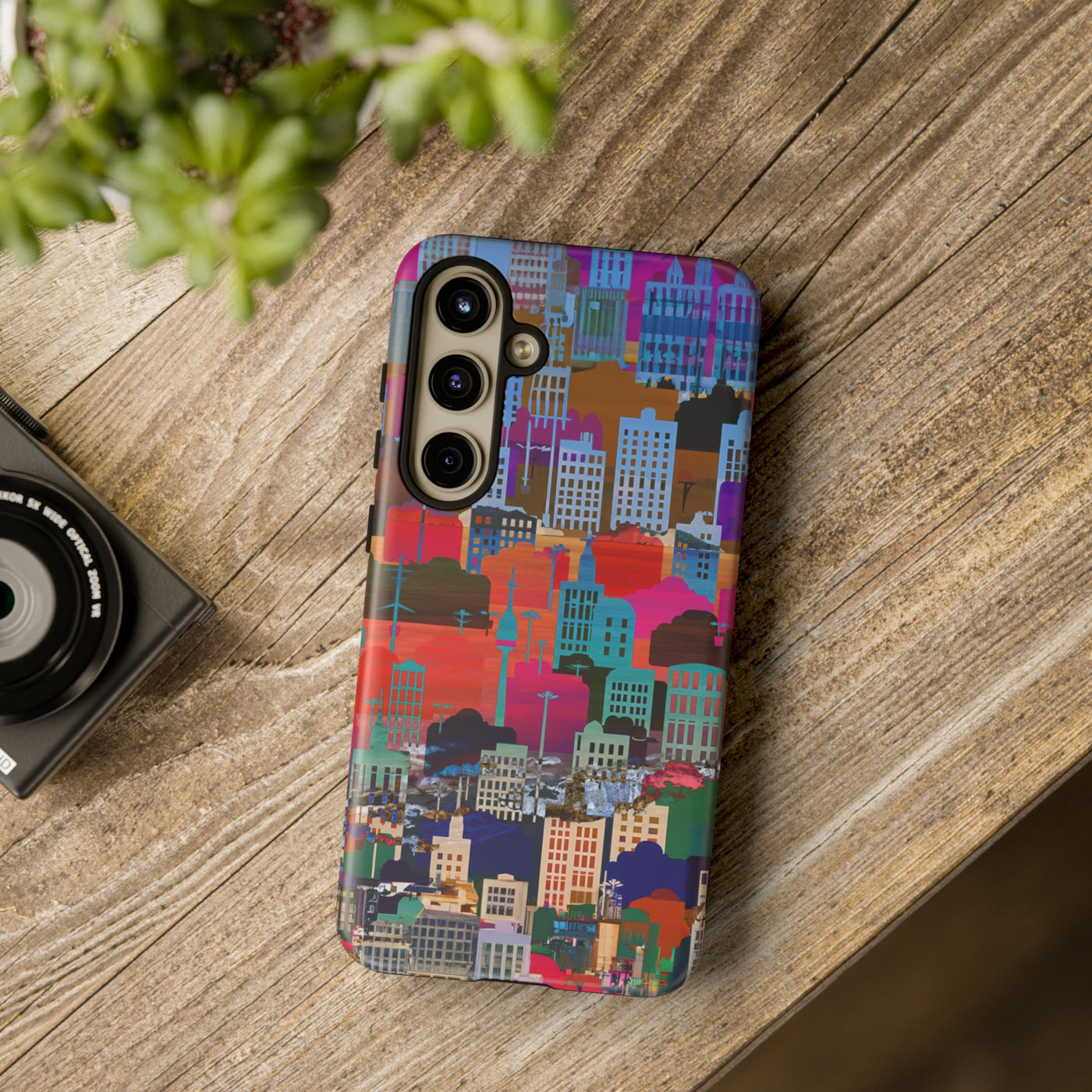 Cute Samsung Case | Cool Iphone Case | Summer City Skyline, Samsung S24, S23, S22, S21, IPhone 15 Case | Iphone 14 Case, Iphone 13 Case