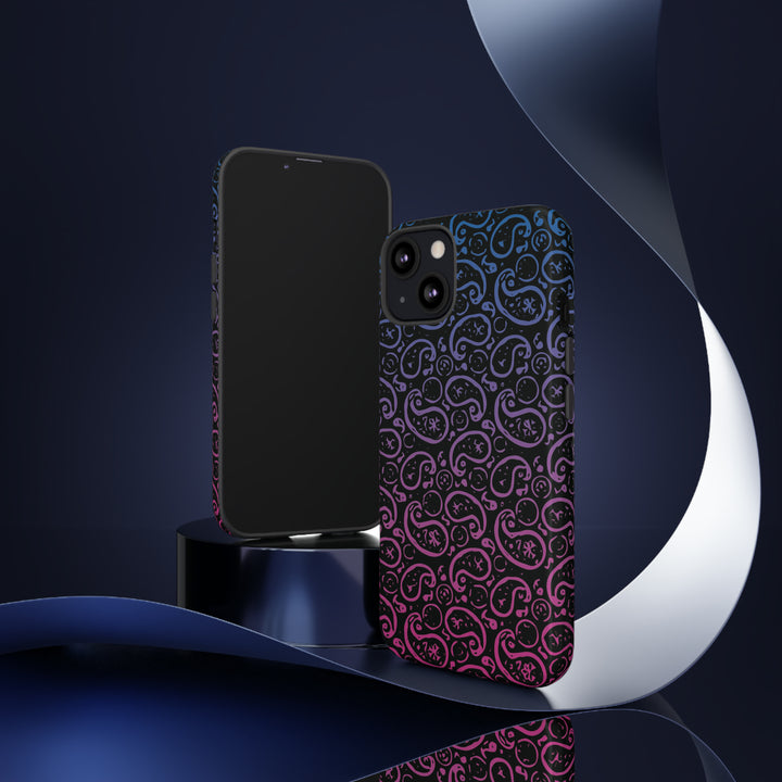 Cute IPhone Case | iPhone 15 Case | iPhone 15 Pro Max Case, Iphone 14 Case, Iphone 14 Pro Max Case IPhone Case for Art Lovers, Paisley Blue Pink - Studio40ParkLane