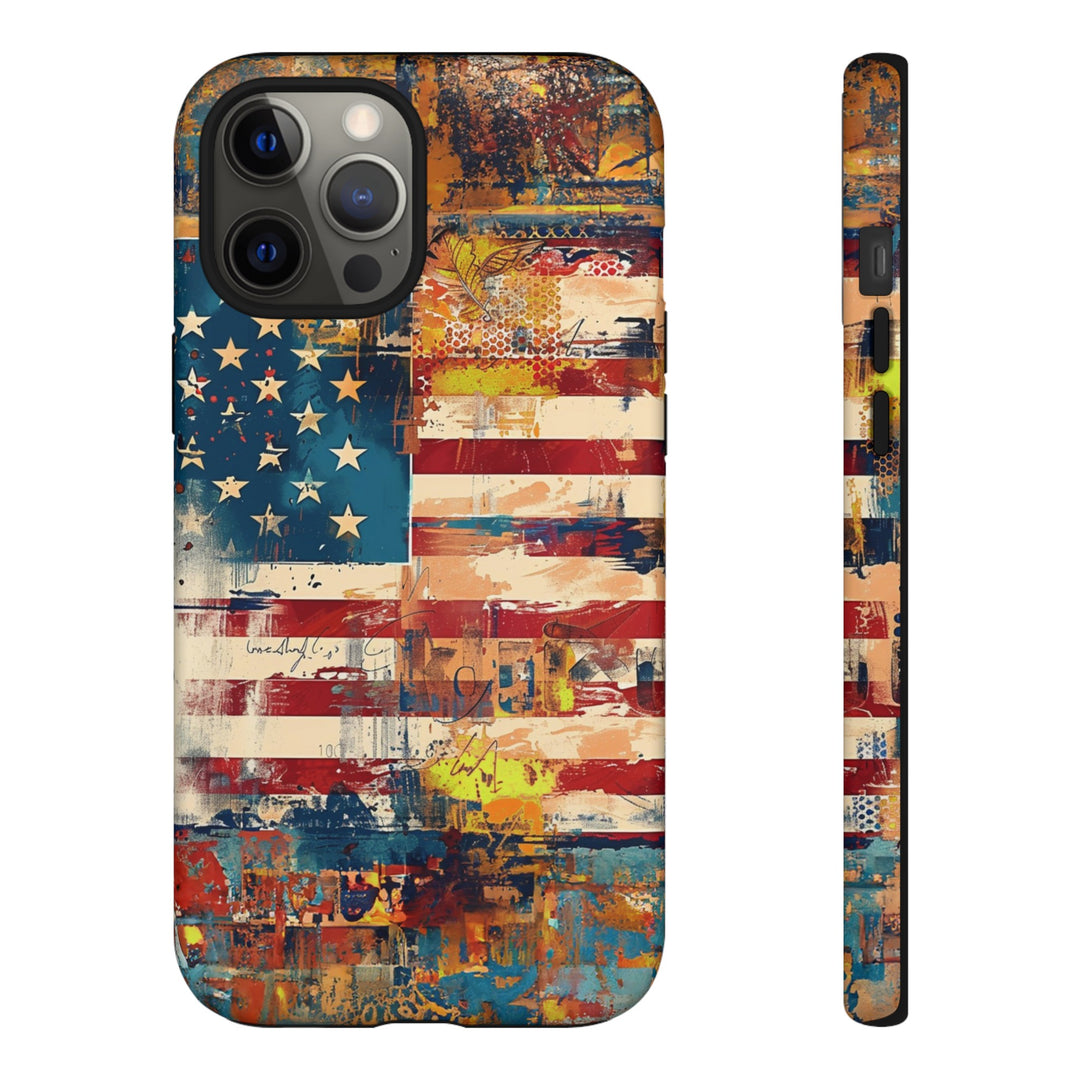 Impact Resistant, American Flag, Cute Phone Cases for Samsung S24, S23, S22, S21, IPhone 15 pro Iphone 14 pro Iphone 13 IPhone 12 Iphone 11 - Studio40ParkLane