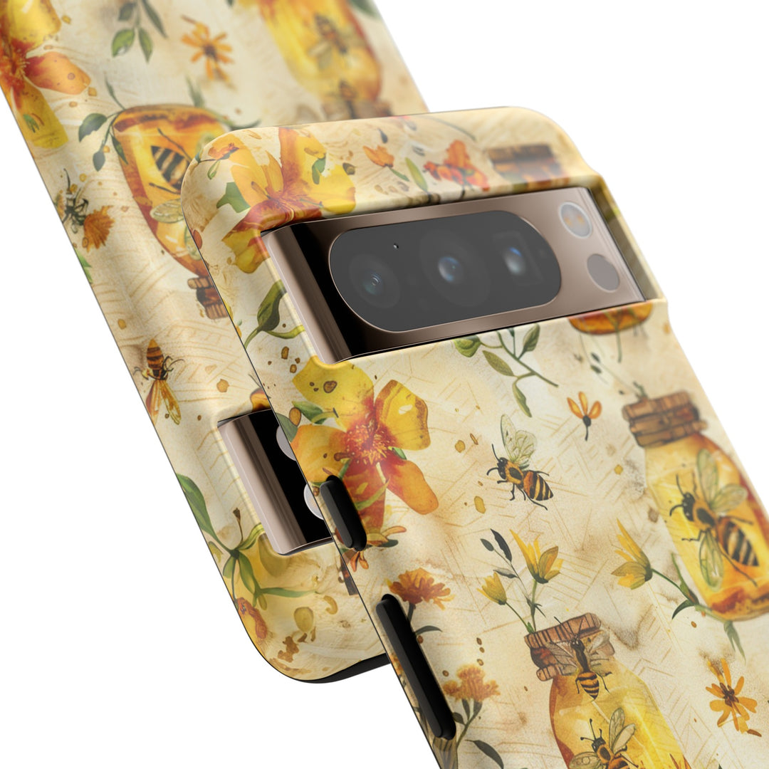Impact Resistant, Honey Bees, Cute Phone Cases for Samsung S24, S23, S22, S21, IPhone 15 pro Iphone 14 pro Iphone 13 IPhone 12 Iphone 11 - Studio40ParkLane