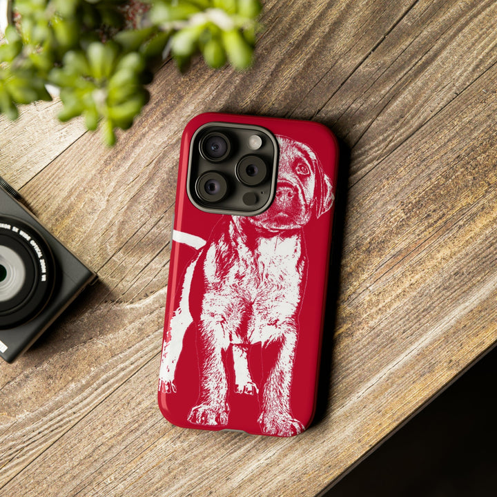 Cute IPhone Case | iPhone 15 Case | iPhone 15 Pro Max Case, Iphone 14 Case, Iphone 14 Pro Max Case IPhone Case for Dog Lovers, Puppy Dog Red - Studio40ParkLane
