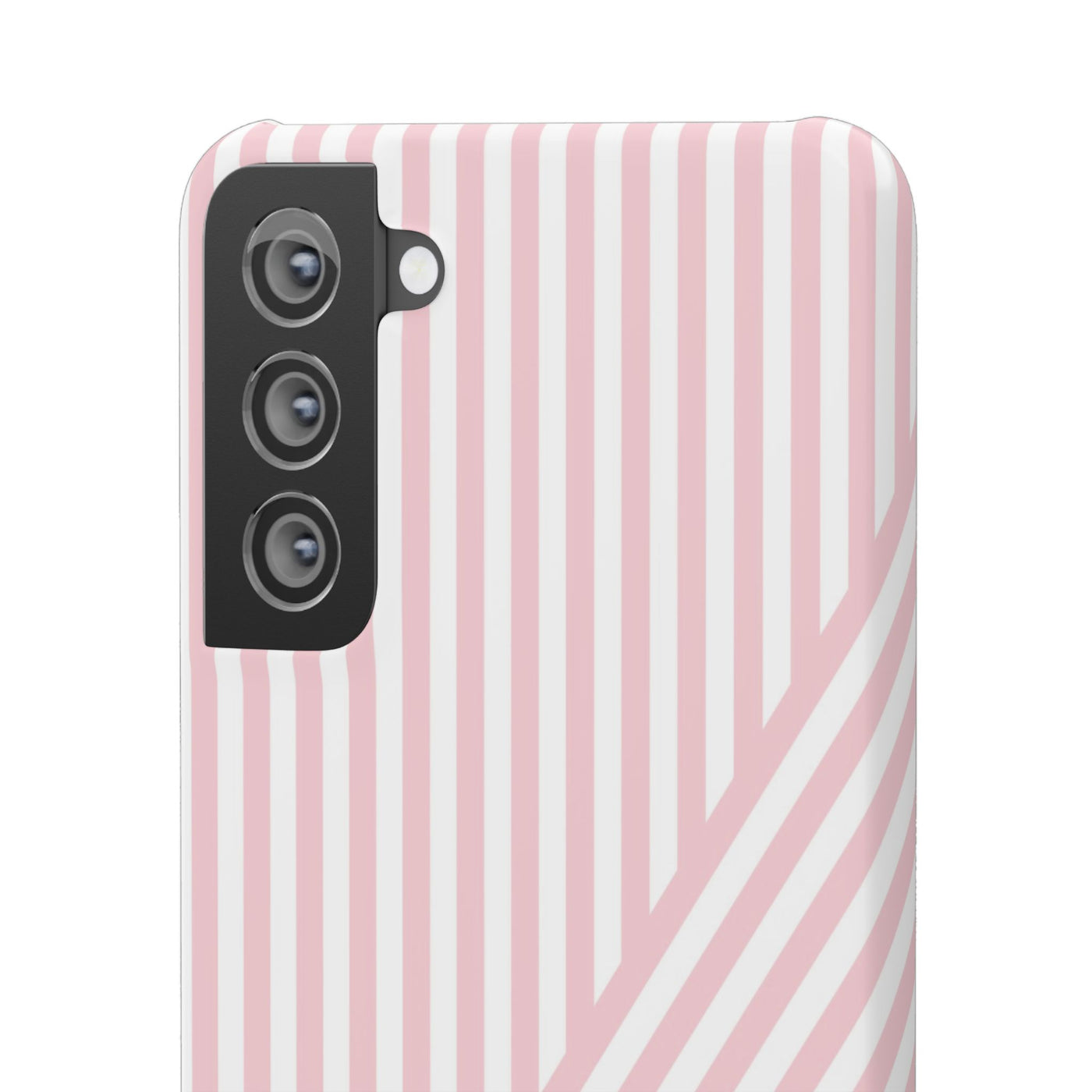 Aesthetic Sweet Pink Stripes Cute Phone Case Sleek Snap - For iPhone 17 Pro Max iPhone 16 Pro iPhone 15 Iphone 14 Plus 13 Pro 12 11 10 Gift