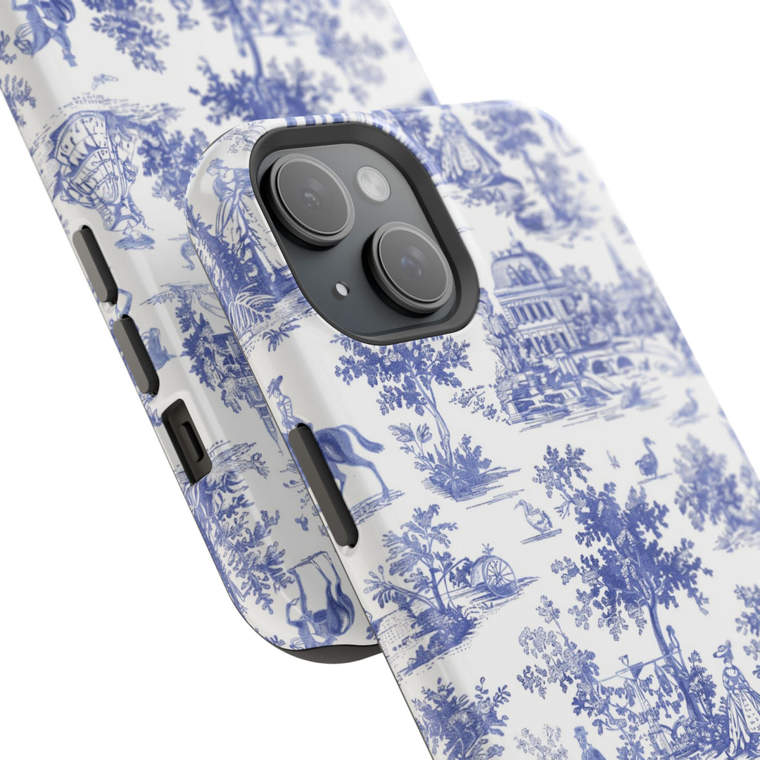 Magsafe French Toile Personalized Initial Custom Gift Cute Phone Cases for Iphone 16 Pro Max | iPhone 15, Pro Max Case, Iphone 14, 13, 12, 11, 10 - Studio40ParkLane