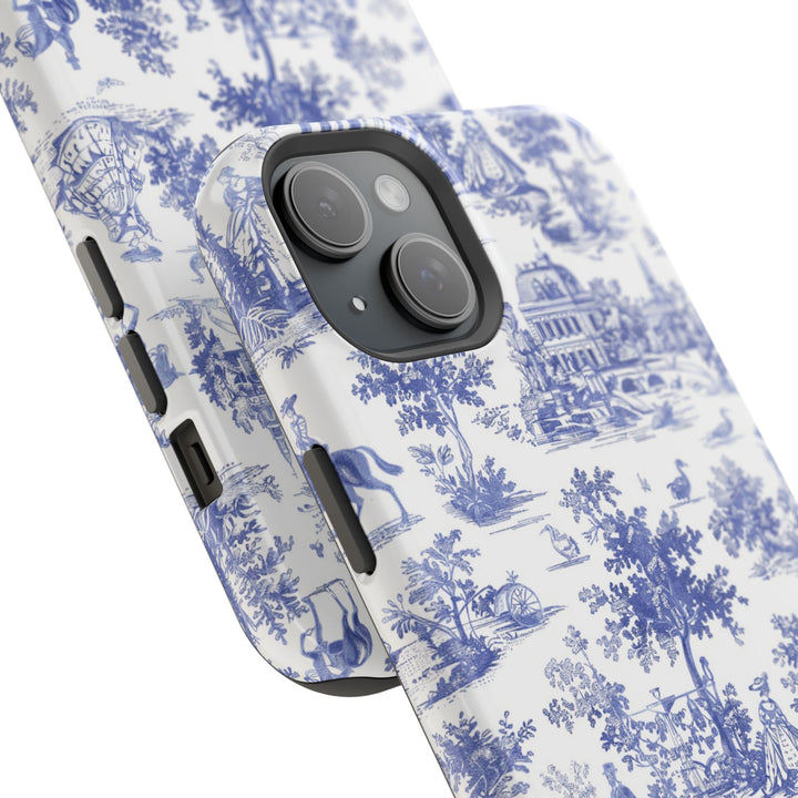 Magsafe French Toile Personalized Initial Custom Gift Cute Phone Cases for Iphone 16 Pro Max | iPhone 15, Pro Max Case, Iphone 14, 13, 12, 11, 10 - Studio40ParkLane