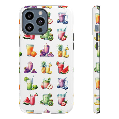 Cute Samsung Case | Cool Iphone Case | Tropical Summer Fruit Cocktail, Samsung S24, S23, S22, S21, IPhone 15 Case | Iphone 14 Case, Iphone 13 Case