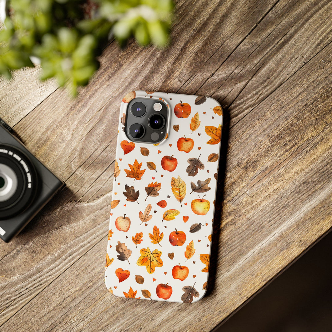 Slim Fall Autumn Leaves Gift for Her Cute Phone Cases for Iphone 16 | iPhone 15 Case | iPhone 15 Pro Max Case, Iphone 14, Iphone 14 Pro Max, Iphone 13, Slim - Studio40ParkLane