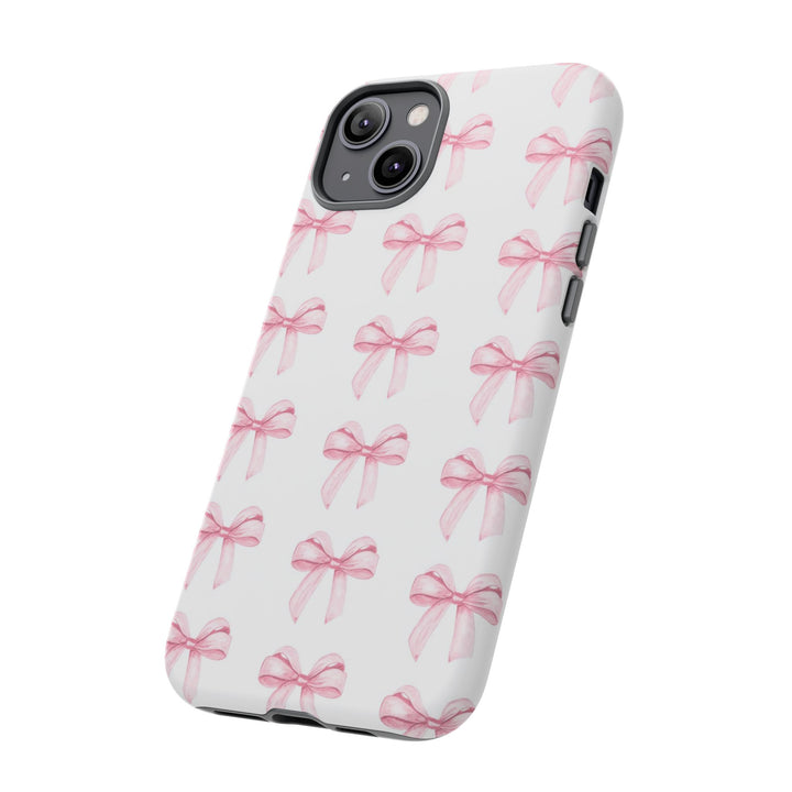 Pink Bows Cute Phone Case, for IPhone 16 Pro Max | Iphone 15, Iphone 14, IPhone 13 Case, 11 8 7, Samsung Galaxy S24, S23, S22, S21, 2 Layer Protection - Studio40ParkLane