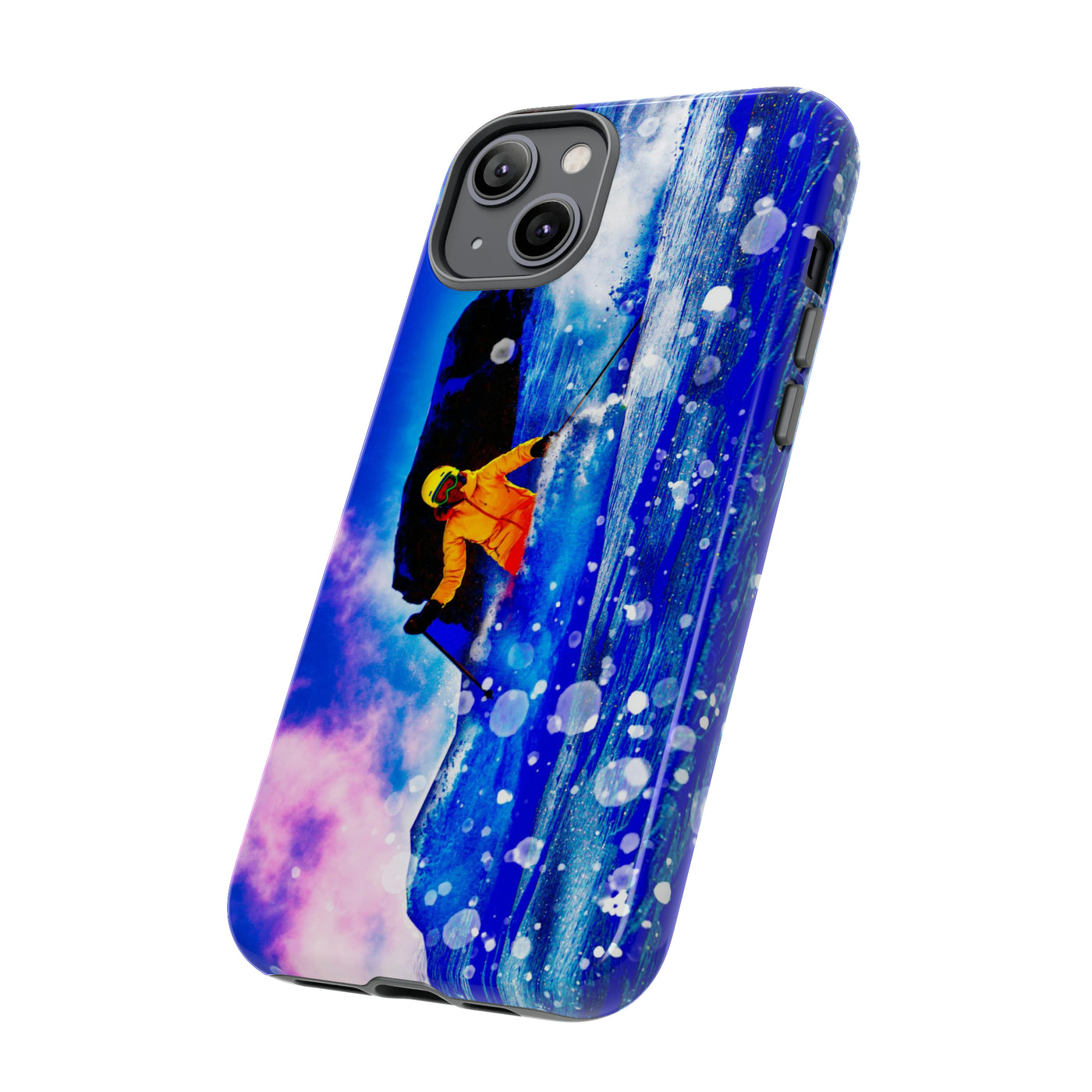 Cute IPhone Case | iPhone 15 Case | iPhone 15 Pro Max Case, Iphone 14 Case, Iphone 14 Pro Max Case IPhone Case for Art Lovers, Skier Mountain