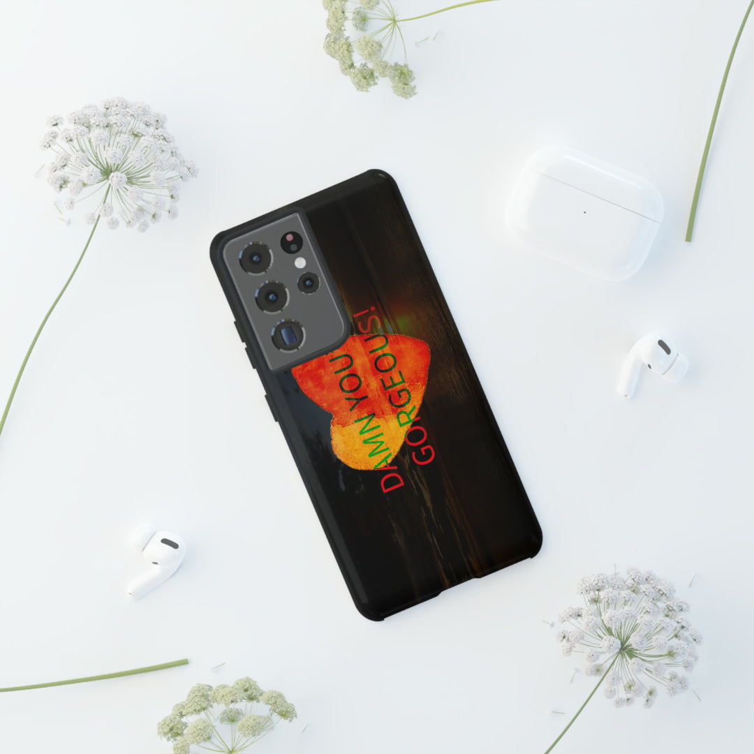 Cute Samsung Phone Case | Aesthetic Samsung Phone Case | Sunset Heart | Galaxy S23, S22, S21, S20 | Luxury Double Layer | Cool - Studio40ParkLane