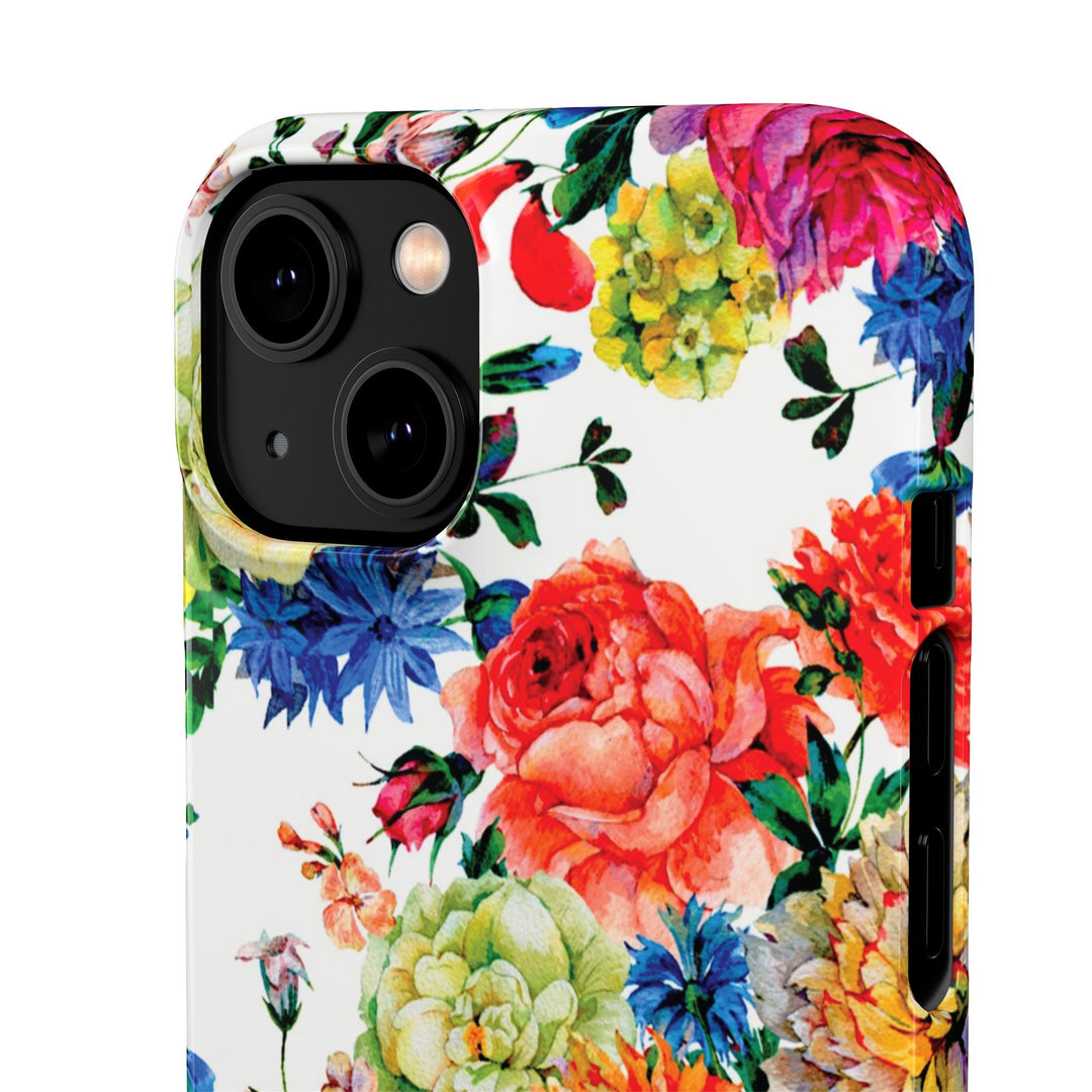 Sleek Snap Colorful Flowers Cute Phone Case for iPhone 16 15 14 13 12 11 X Xs Max Xr Pro Plus Samsung Galaxy S24 S23 S22 S21 S20 Note Ultra