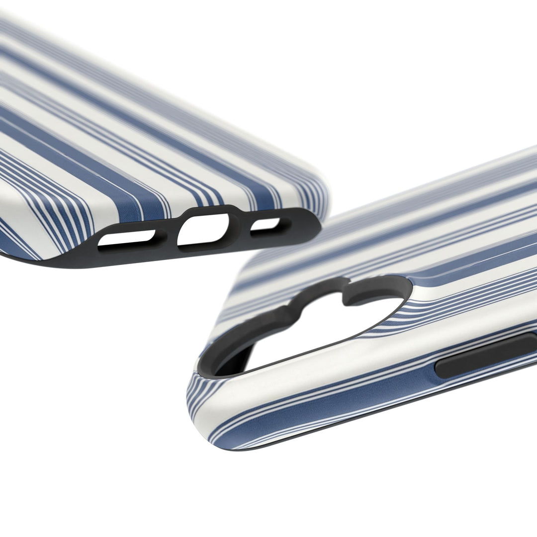 MagSafe Cute Phone Case, Coastal Striped Phone Case for iPhone 17 16 15 14 13 12 Pro Max, Samsung S26 S25 S24 Ultra case - Studio40ParkLane