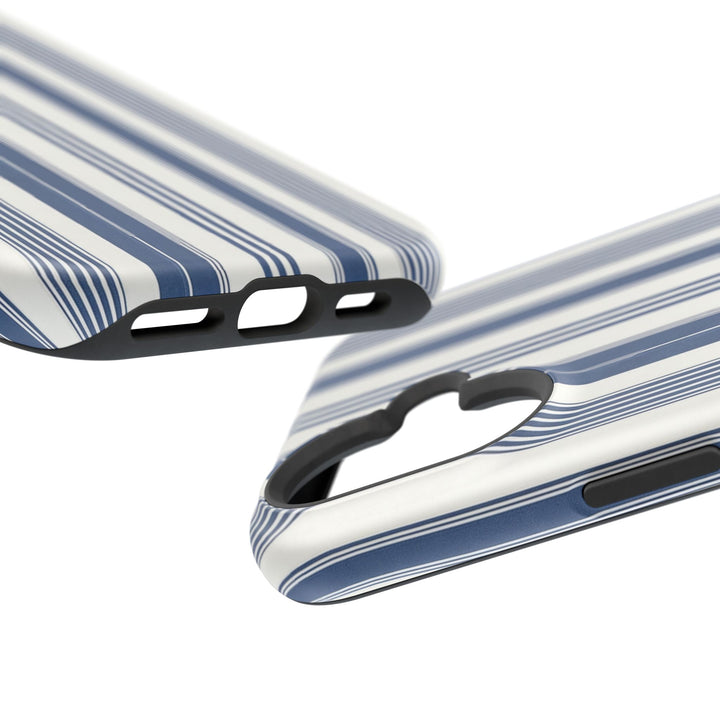 MagSafe Cute Phone Case, Coastal Striped Phone Case for iPhone 17 16 15 14 13 12 Pro Max, Samsung S26 S25 S24 Ultra case - Studio40ParkLane