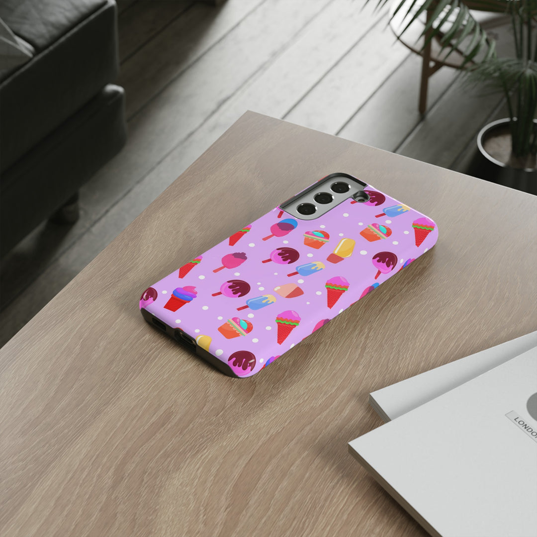 Cute Samsung Case | Cool Iphone Case | Summer Pink Ice - Cream, Samsung S24, S23, S22, S21, IPhone 15 Case | Iphone 14 Case, Iphone 13 Case - Studio40ParkLane