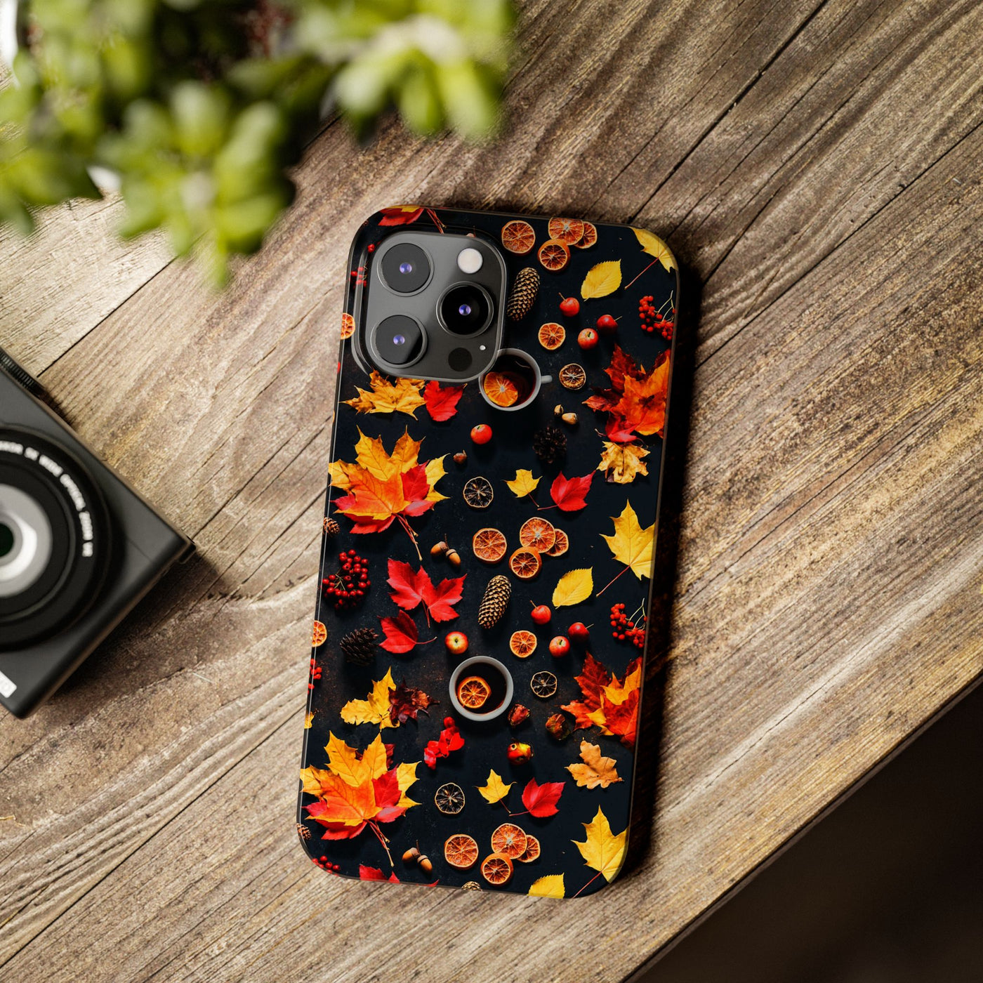 Slim Cute Fall Leaves Collage Phone Cases for Iphone | iPhone 15 Case | iPhone 15 Pro Max Case, Iphone 14, Iphone 14 Pro Max, Iphone 13, Iphone 16