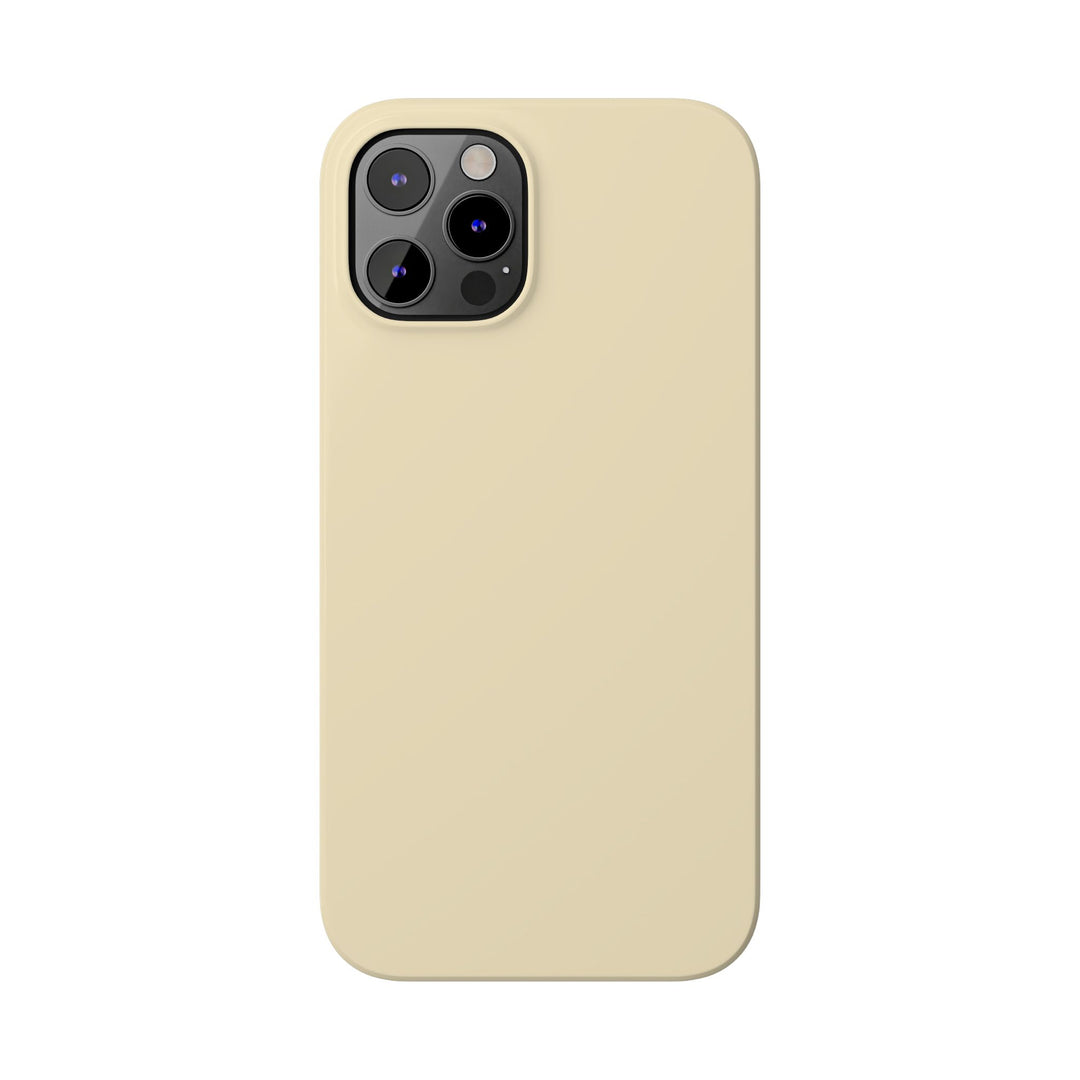 Slim Pale Yellow Gift for Her Aesthetic Cute Phone Case for Iphone 16 - | iPhone 15 Pro Max Case | iPhone 14 Case 13 12 11 10 9 8 7 - Studio40ParkLane