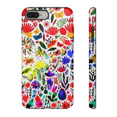 Impact Resistant, Colored Flowers, Cute Phone Cases for Samsung S24, S23, S22, S21, IPhone 15 pro Iphone 14 pro Iphone 13 IPhone 12 Iphone 11