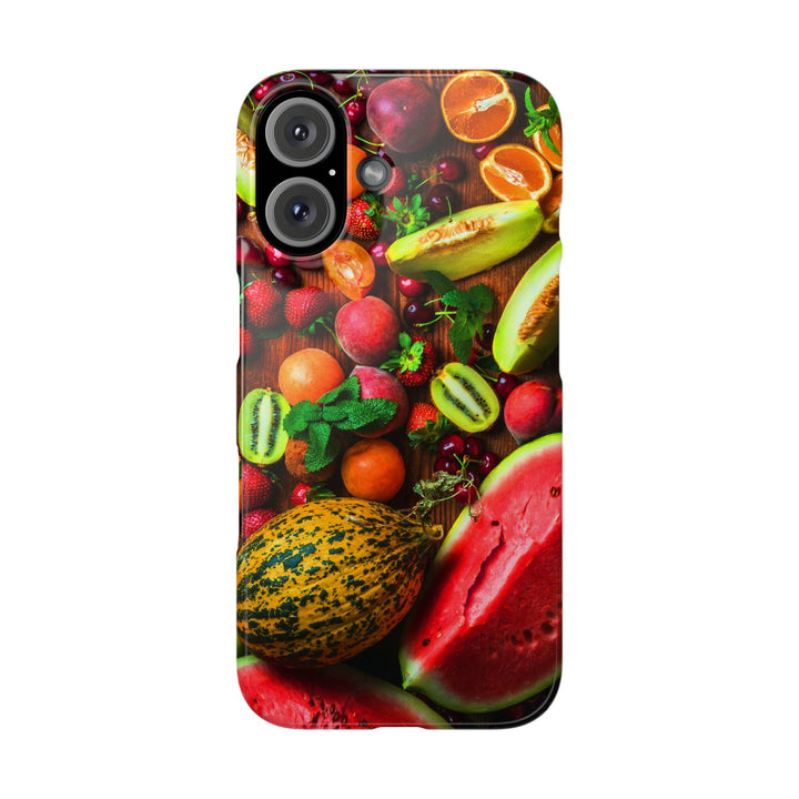 Slim Fall Fruit Collage Phone Cases for Iphone 16 | iPhone 15 Case | iPhone 15 Pro Max Case, Iphone 14, Iphone 14 Pro Max, Iphone 13, Slim Mom Dad Gift - Studio40ParkLane