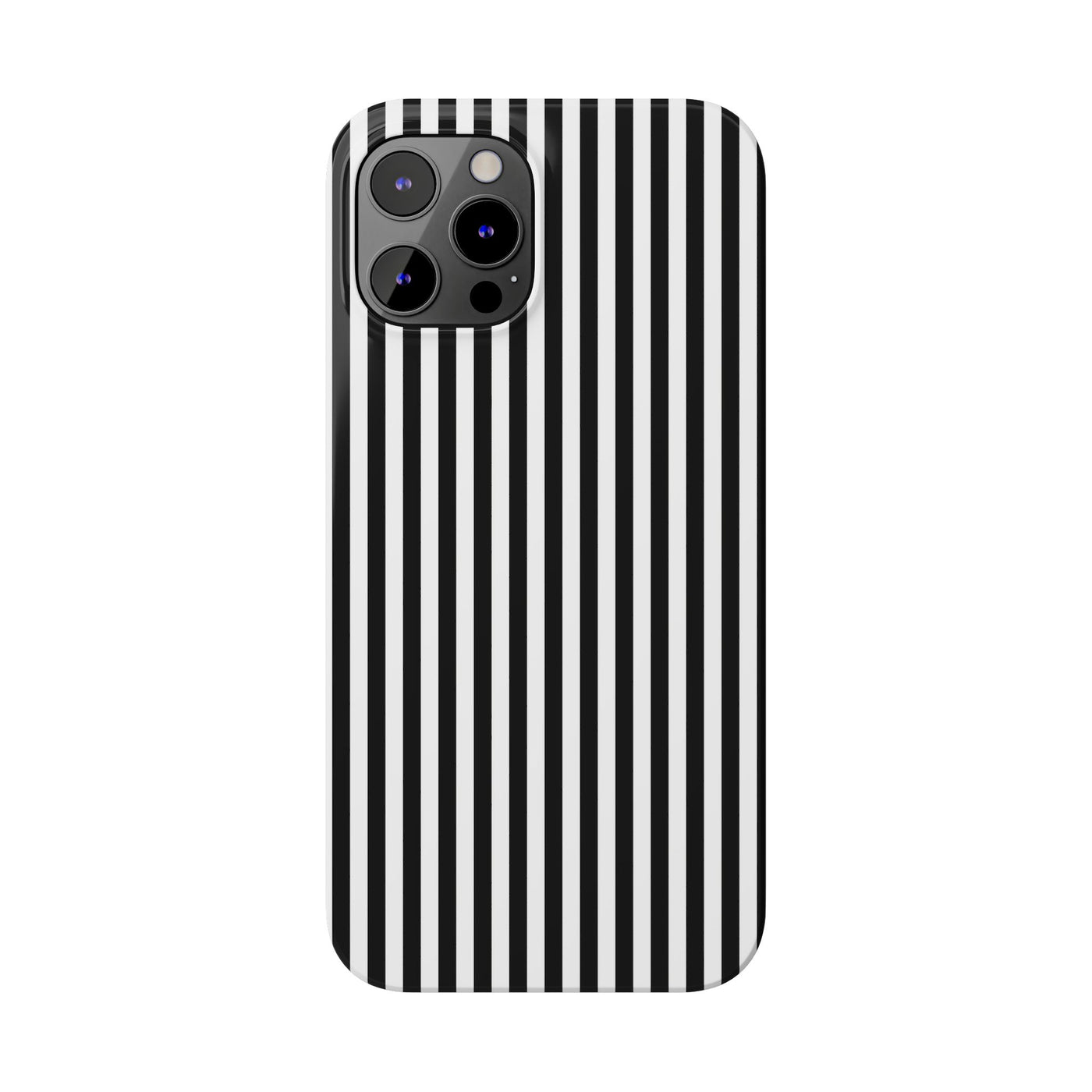 Slim Black White Striped Cute Phone Case for Iphone 16 - | iPhone 15 Pro Max Case | iPhone 14 Case Iphone 13 12 11 10 9 8 7 Gift for Her - Studio40ParkLane