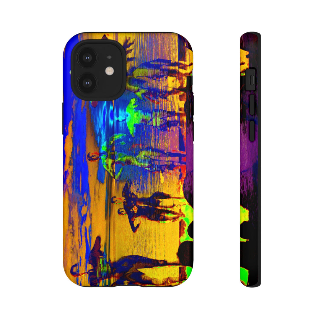 Cute IPhone Case | iPhone 15 Case | iPhone 15 Pro Max Case, Iphone 14 Case, Iphone 14 Pro Max Case IPhone Case for Art Lovers, Sunset Dance Blue Yellow - Studio40ParkLane