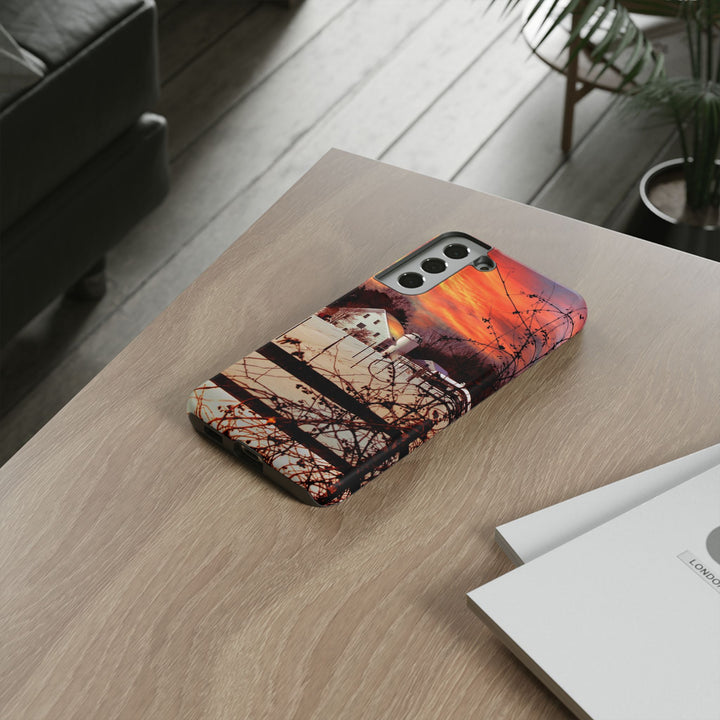 Impact Resistant, Winter Sunset Cute Phone Cases for Samsung S24, S23, S22, S21, IPhone 15 pro Iphone 14 pro Iphone 13 IPhone 12 Iphone 11 - Studio40ParkLane