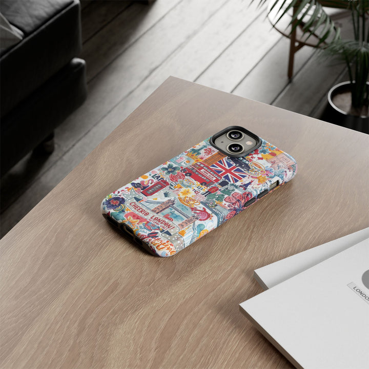 London England Coquette Collage Tough Premium Phone Case - For iPhone 17 Pro Max iPhone 16 Pro iPhone 15 Iphone 14 Plus 13 Pro 12 11 10 XR - Studio40ParkLane