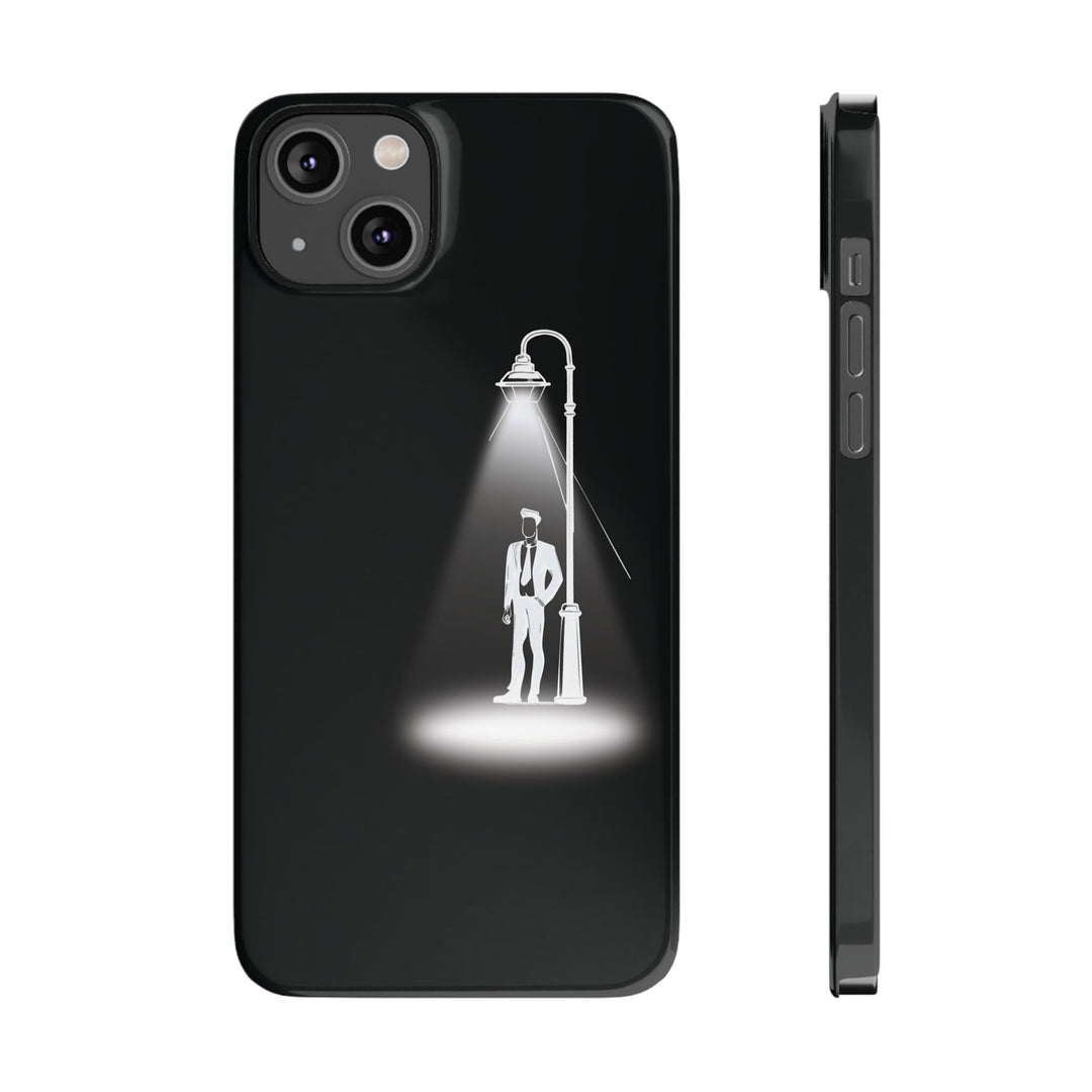 Slim Mystery Man Spotlight Gift for Her Cute Phone Cases for Iphone 16 Pro Max | iPhone 15 Case | iPhone 15 Pro Max Case, Iphone 14, 13, 12, 11, 10, 8, 7 - Studio40ParkLane