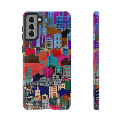 Cute Samsung Case | Cool Iphone Case | Summer City Skyline, Samsung S24, S23, S22, S21, IPhone 15 Case | Iphone 14 Case, Iphone 13 Case