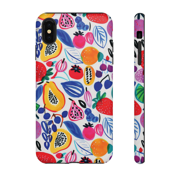 Premium Tough Summer Fruit Collage Gift for Her Cute Phone Cases for Samsung and Iphone, 16, 15, 14, S24, S23, S22, S21, S20, Plus, Ultra, Pro - Studio40ParkLane