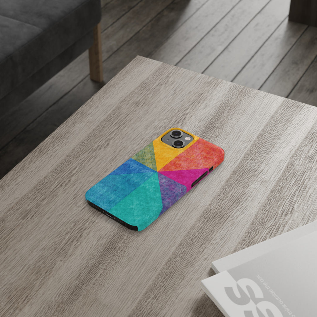 Slim Cute Phone Cases for Iphone | iPhone 15 Case | iPhone 15 Pro Max Case, Iphone 14, Iphone 14 Pro Max, Iphone 13, Abstract Colored Shapes - Studio40ParkLane