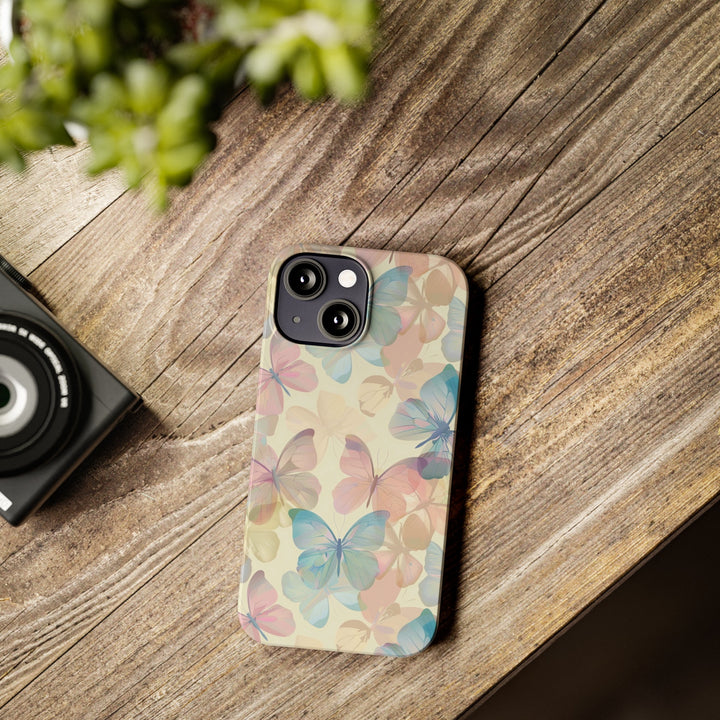 Slim Cute Phone Cases for Iphone - | iPhone 15 Case | iPhone 15 Pro Max Case, Iphone 14 Case, Iphone 14 Pro Max, Iphone 13, Summer Pastel Butterflies - Studio40ParkLane